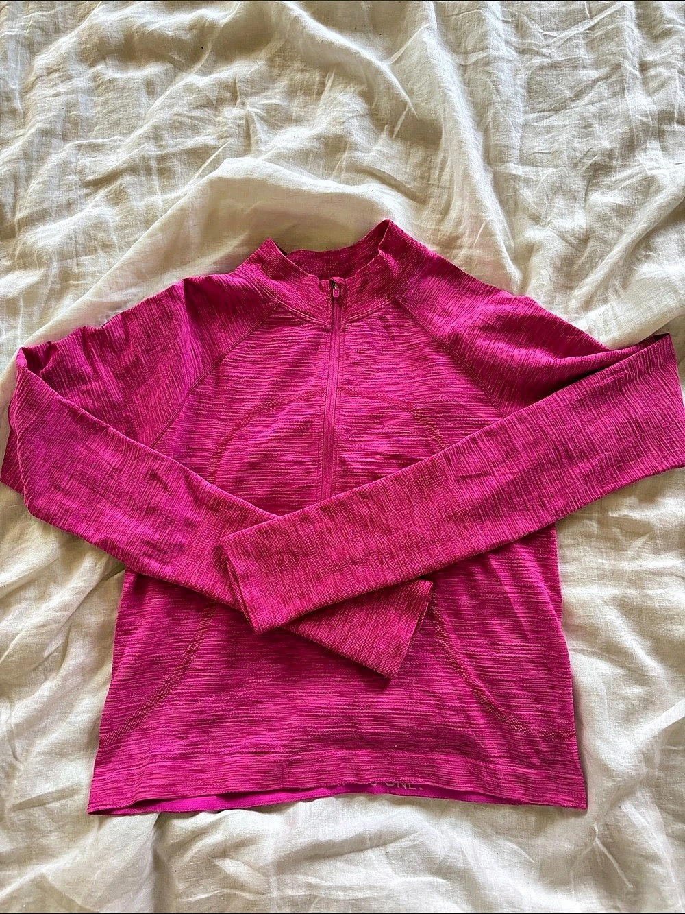 lululemon Swiftly Tech 1/2 Zip Pink Top